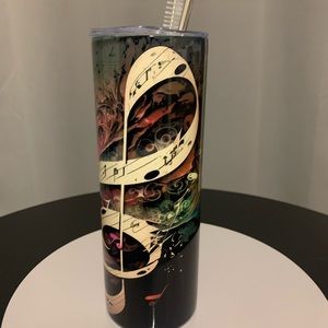 Hand Crafted Music Note 20oz Skinny Tumbler